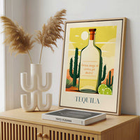 Framed Canvas - Framed canvas in a stylish interior setting