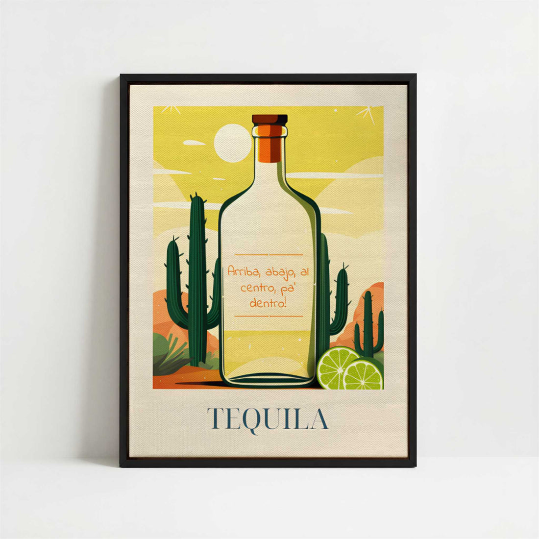 Framed Canvas - Framed canvas in black frame