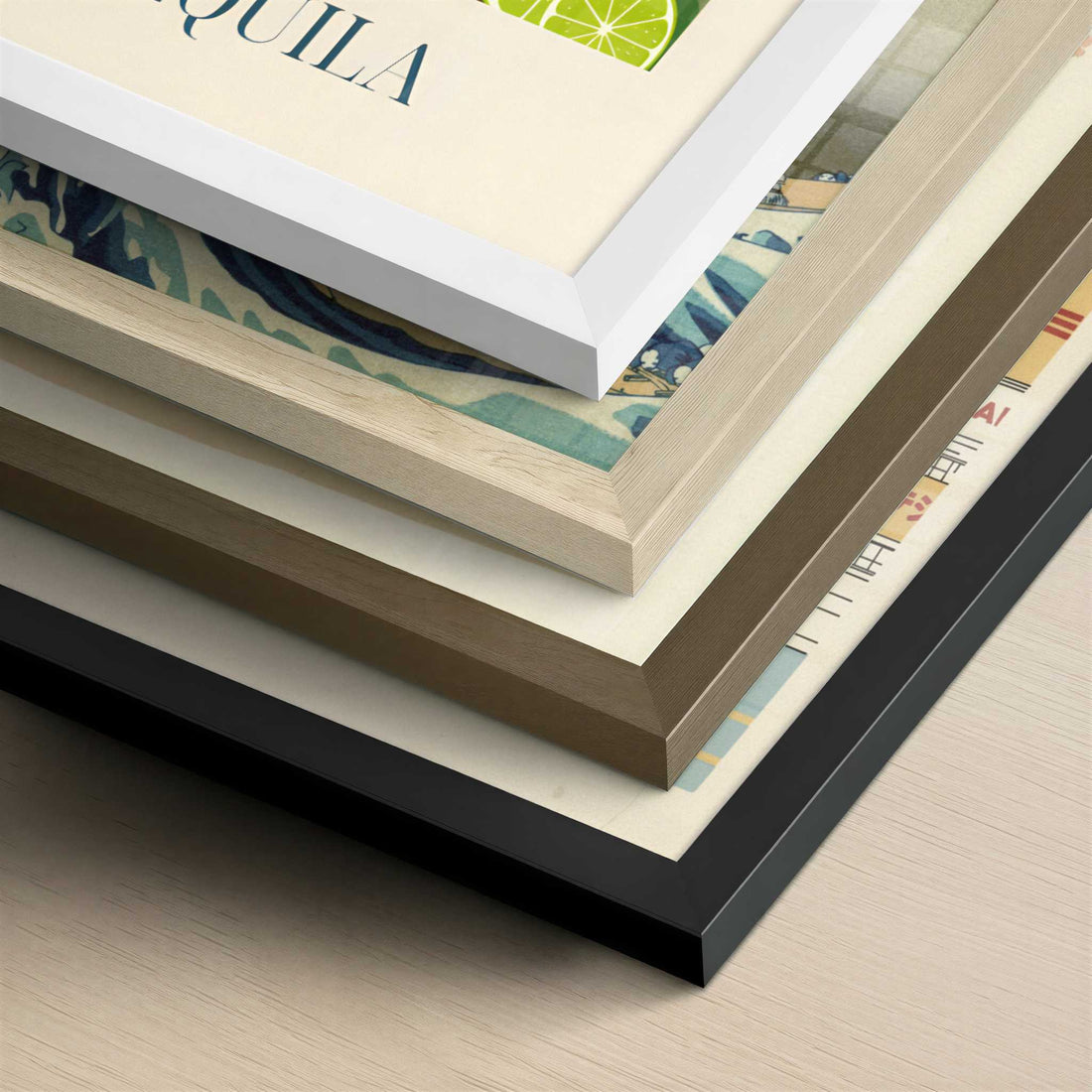 Tequila from Tequila, Mexico - Art Print - Close-up detail of the different frames