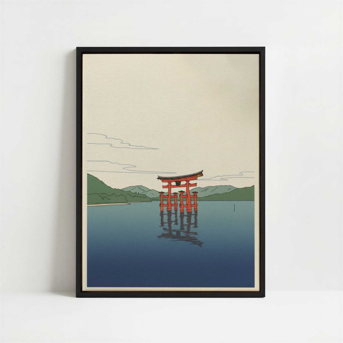 Framed Canvas - Framed canvas in black frame