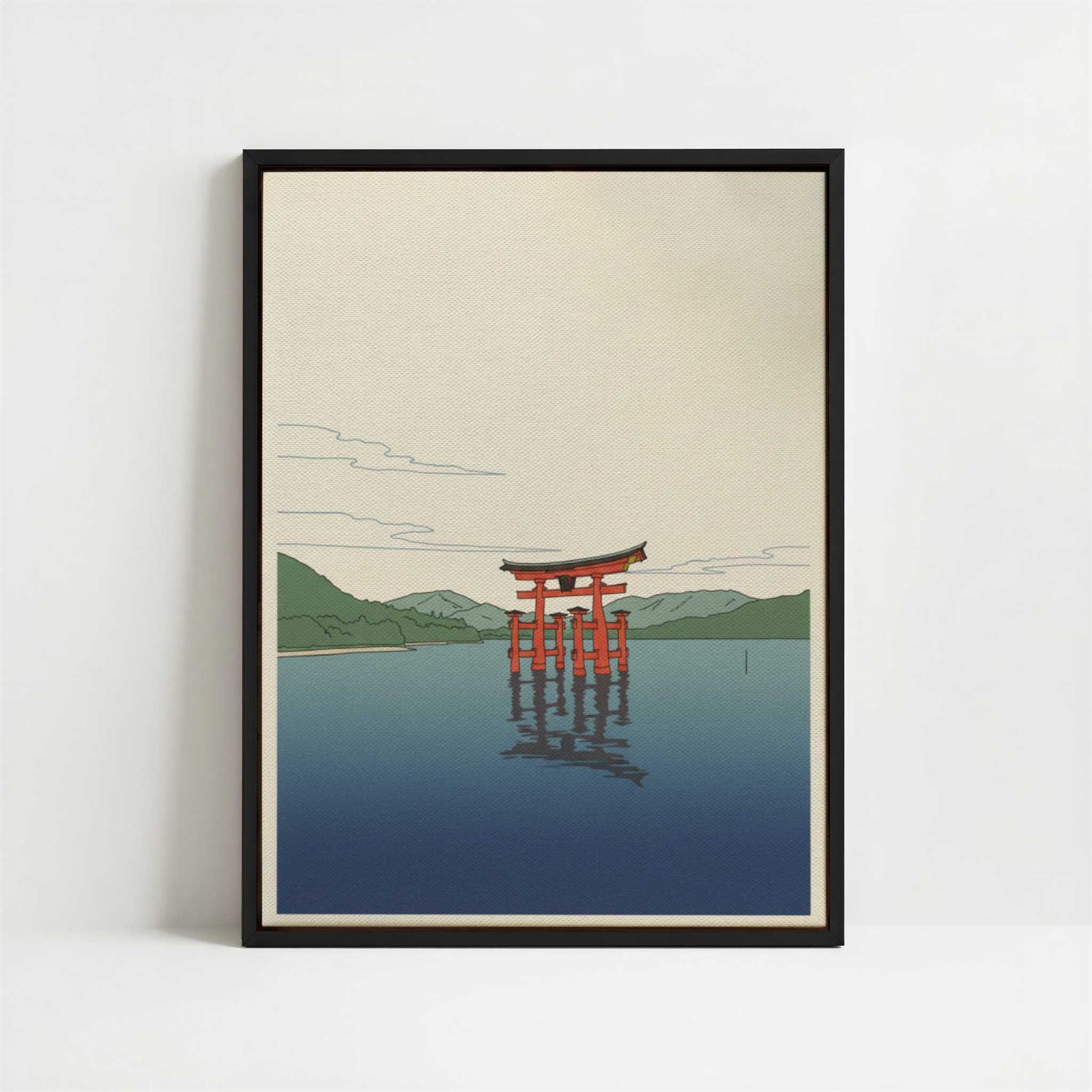 Framed Canvas - Framed canvas in black frame