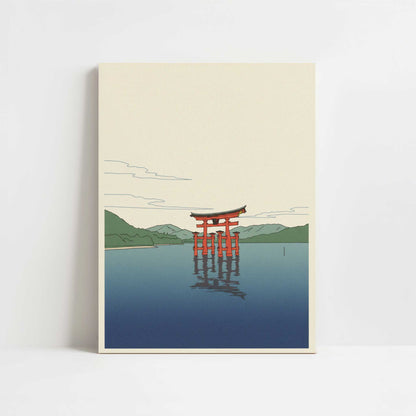 The Floating Gate of Miyajima - Art Print - Unframed art print