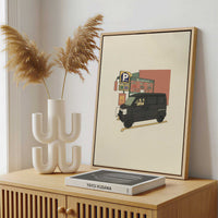 Framed Canvas - Framed canvas in a stylish interior setting