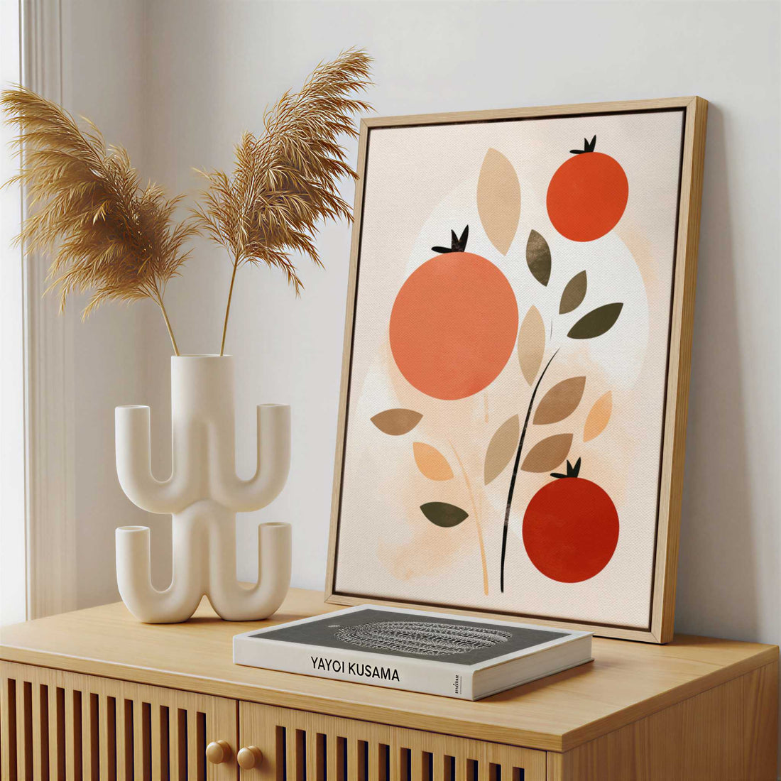 Framed Canvas - Framed canvas in a stylish interior setting