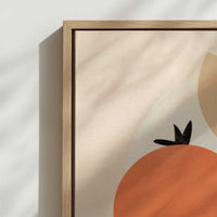 Framed Canvas - Close-up detail and texture of the framed canvas