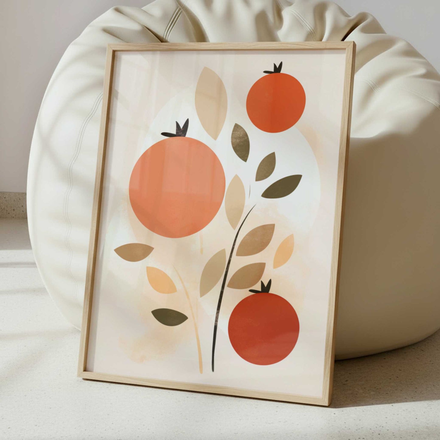 Tomatoes in Bohemian Style - Art Print - Interior inspiration