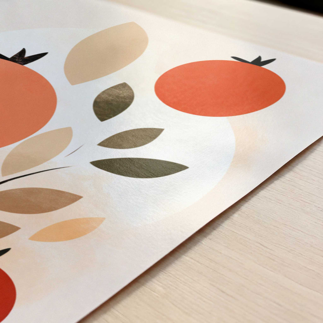 Tomatoes in Bohemian Style - Art Print - Close-up detail of the art print