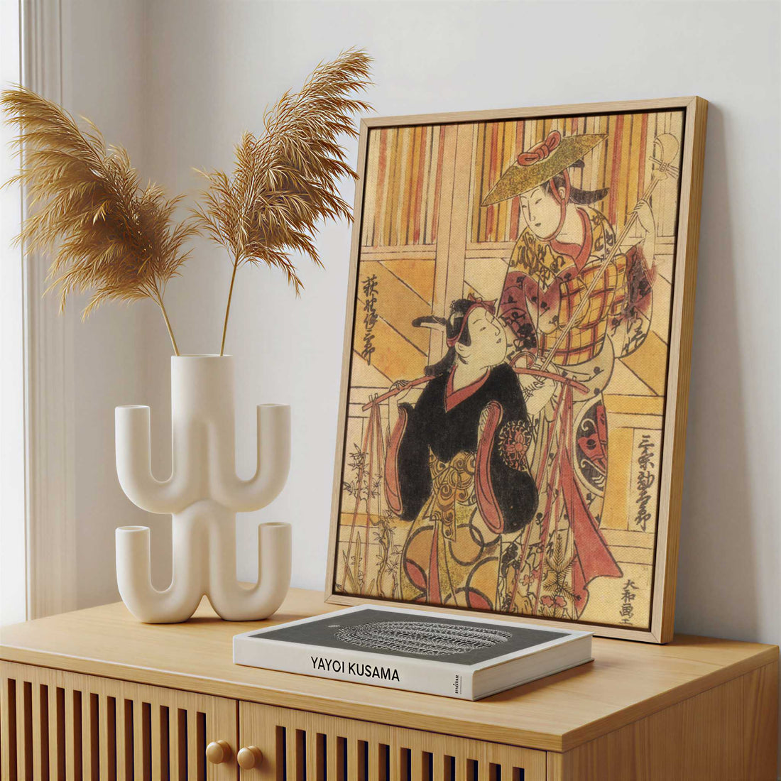 Framed Canvas - Framed canvas in a stylish interior setting