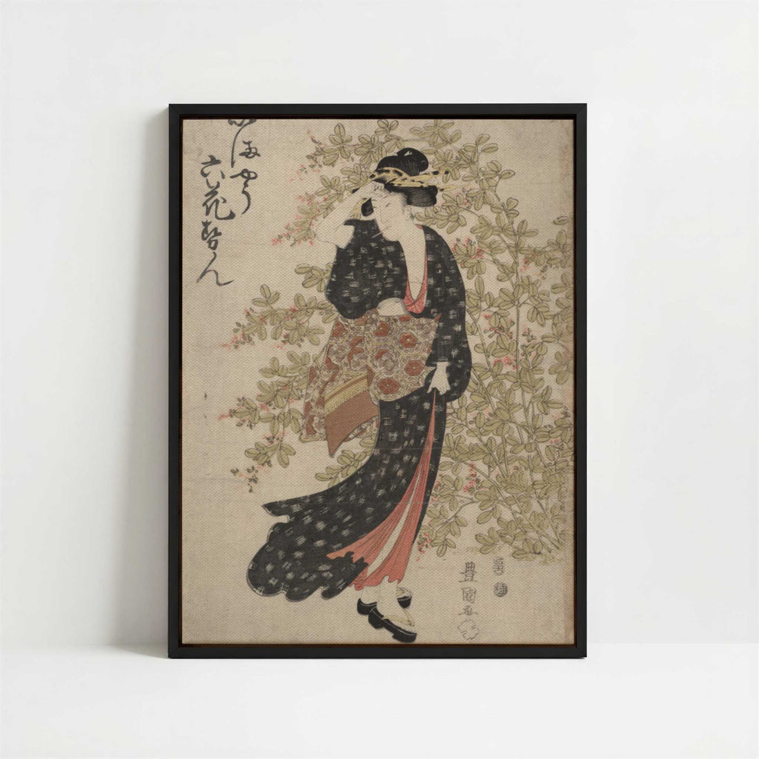 Framed Canvas - Framed canvas in black frame