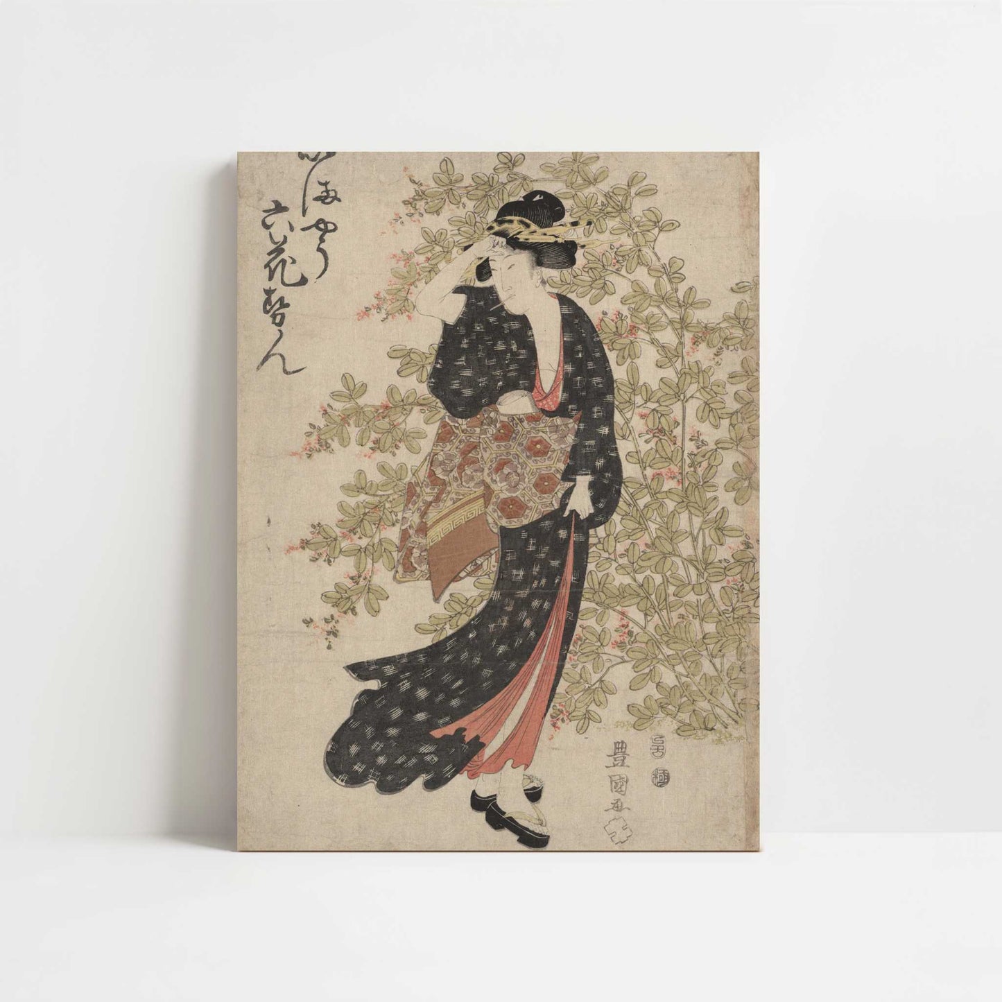 Geisha in Garden (c.1800) by Toyokuni, Utagawa – Art Print - Unframed art print