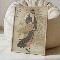 Geisha in Garden (c.1800) by Toyokuni, Utagawa – Art Print - Interior inspiration