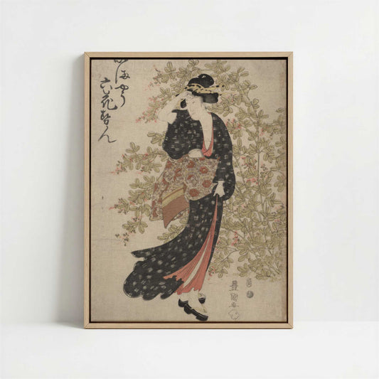 Framed Canvas - Framed canvas in oak color frame