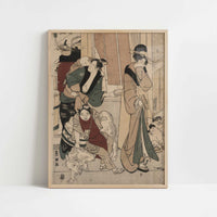 Satsuki or The Fifth Month (1801) by Toyokuni, Utagawa – Art Print - Art print in oak frame