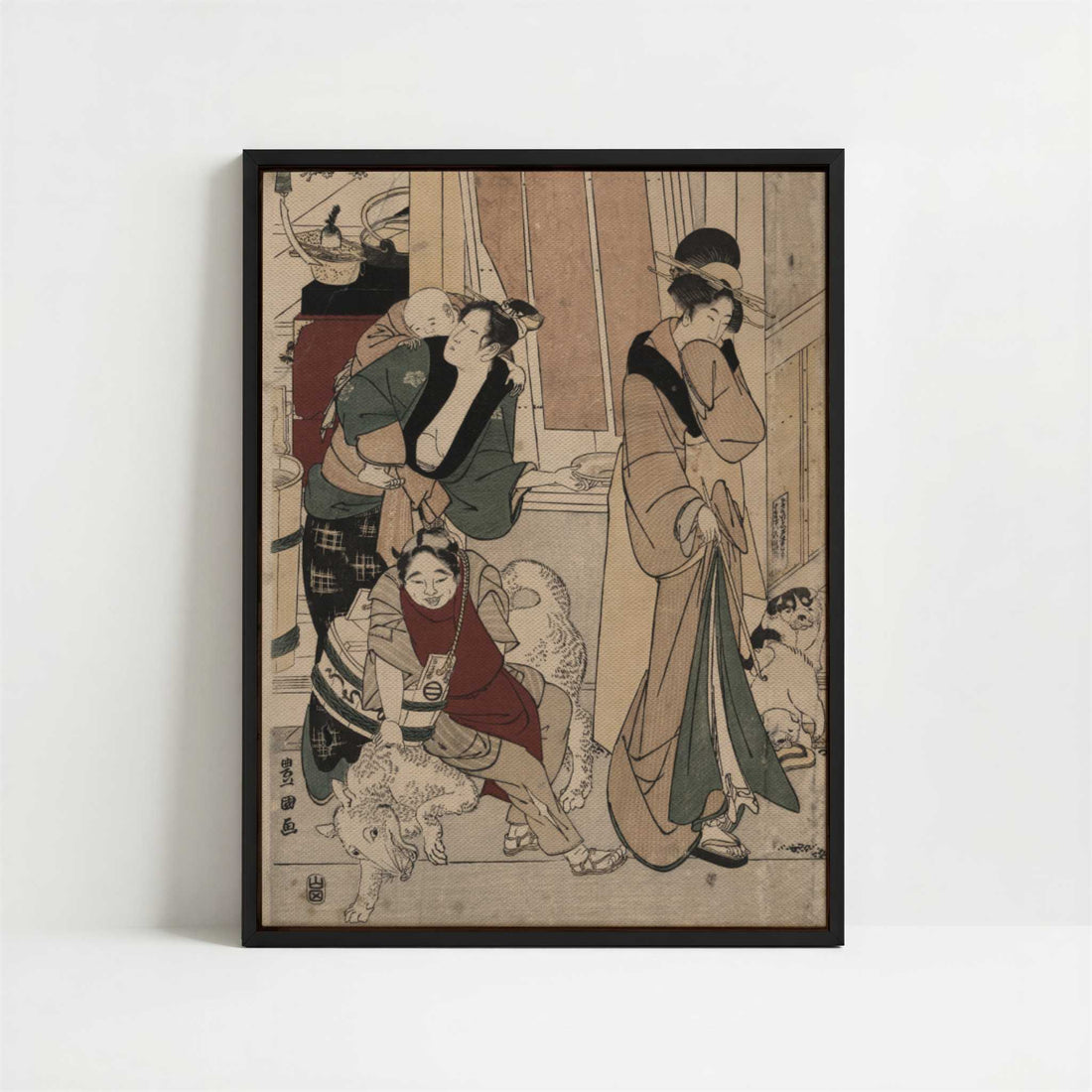 Framed Canvas - Framed canvas in black frame