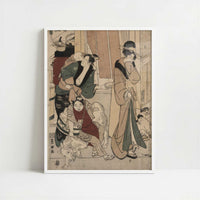 Satsuki or The Fifth Month (1801) by Toyokuni, Utagawa – Art Print - Art print in white frame