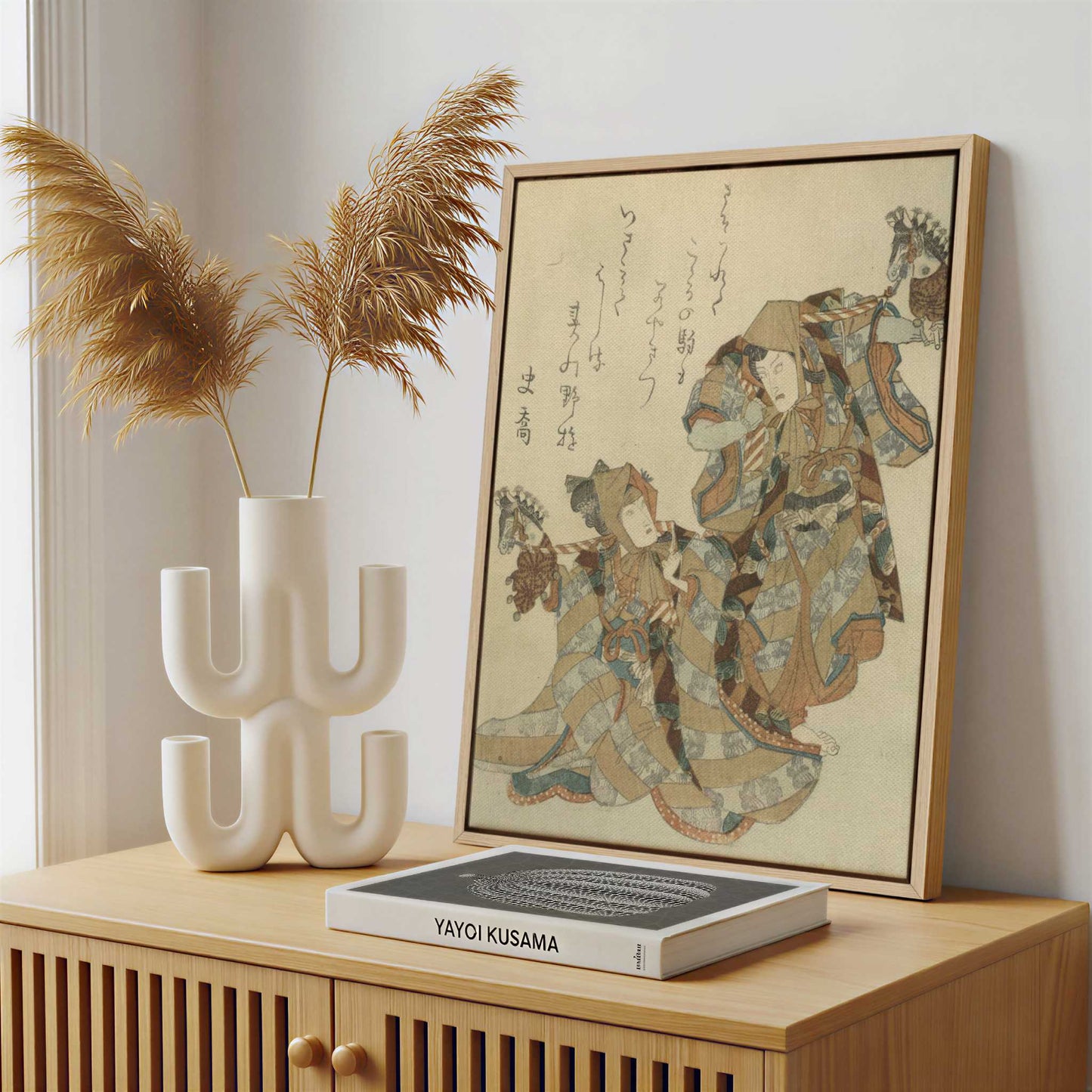 Framed Canvas - Framed canvas in a stylish interior setting