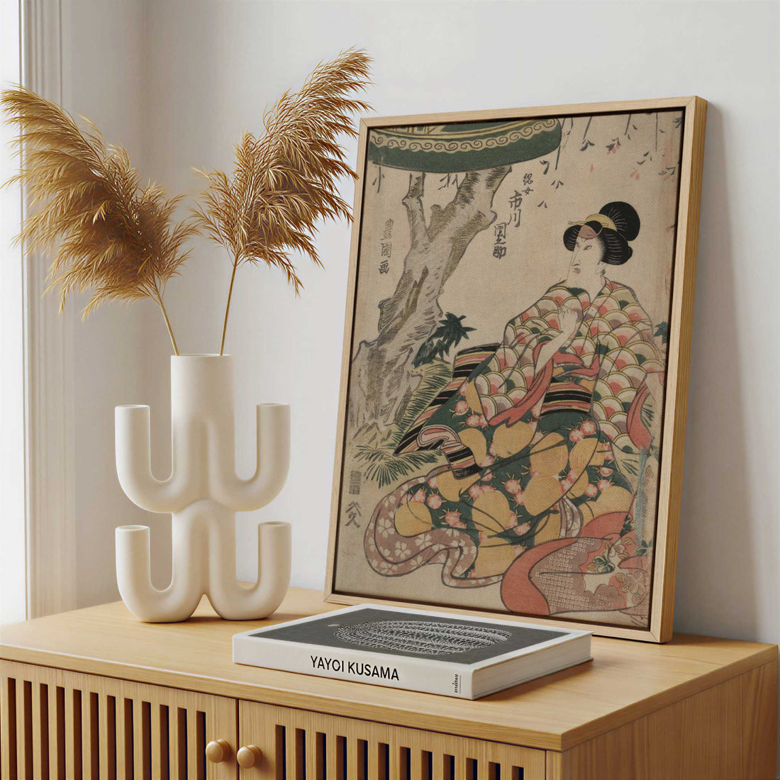 Framed Canvas - Framed canvas in a stylish interior setting