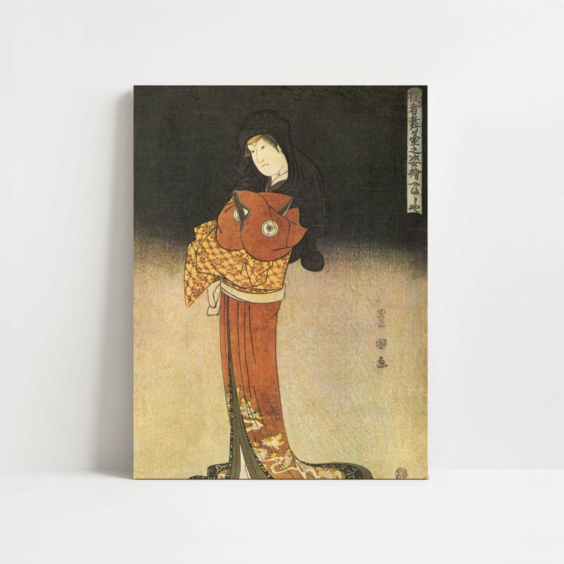 The Actor Iwai Hanshiro in a Female Role (1795) by Utagawa Toyokuni – Art Print - Unframed art print