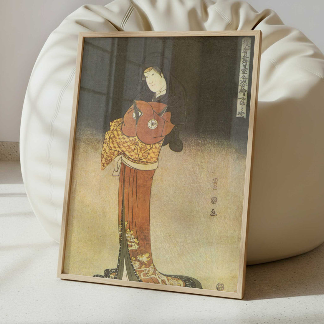 The Actor Iwai Hanshiro in a Female Role (1795) by Utagawa Toyokuni – Art Print - Interior inspiration