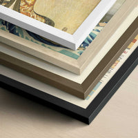 The Actor Iwai Hanshiro in a Female Role (1795) by Utagawa Toyokuni – Art Print - Close-up detail of the different frames