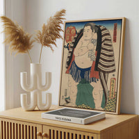 Framed Canvas - Framed canvas in a stylish interior setting