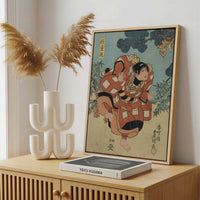 Framed Canvas - Framed canvas in a stylish interior setting