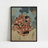 Framed Canvas - Framed canvas in black frame