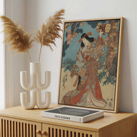 Framed Canvas - Framed canvas in a stylish interior setting
