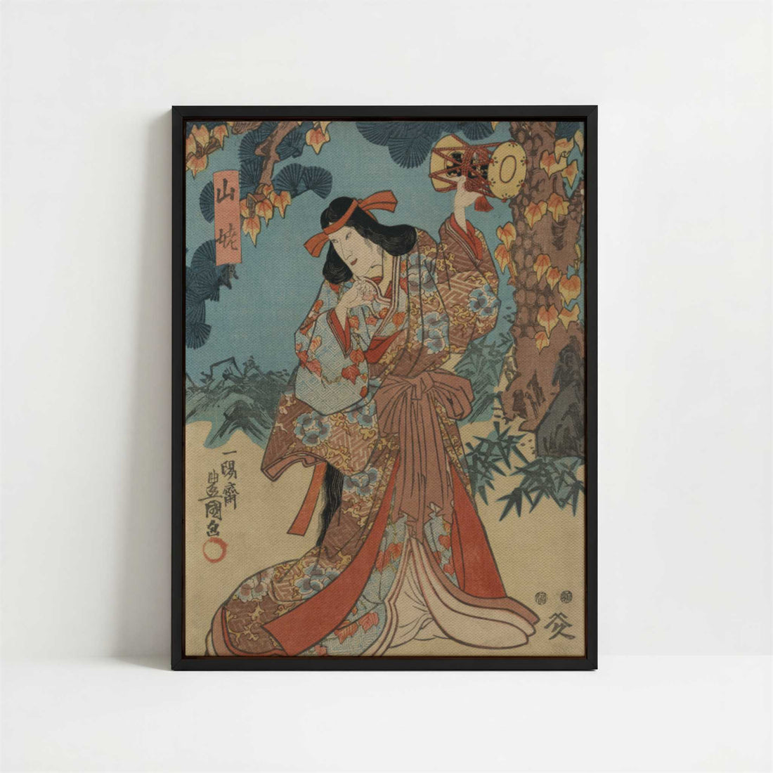 Framed Canvas - Framed canvas in black frame