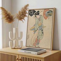 Framed Canvas - Framed canvas in a stylish interior setting