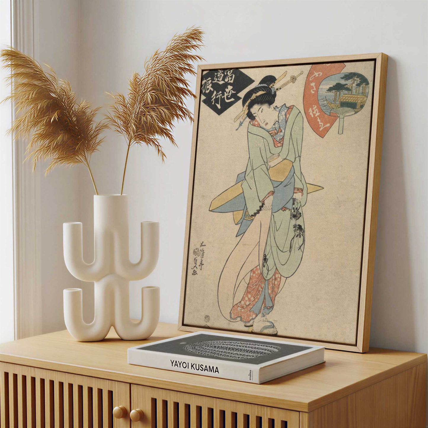 Framed Canvas - Framed canvas in a stylish interior setting