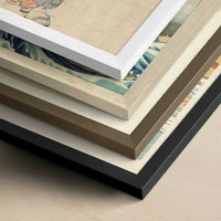 Ofusa Tokubei (1820s) by Utagawa Toyokuni – Art Print - Close-up detail of the different frames