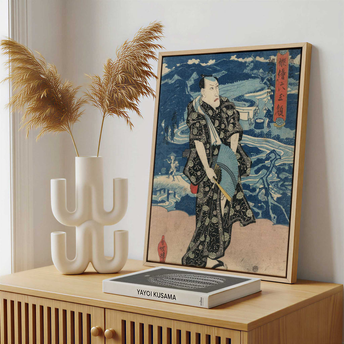 Framed Canvas - Framed canvas in a stylish interior setting