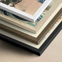 The Actor Naritaya Hakuen (c.1830) by Utagawa Toyokuni – Art Print - Close-up detail of the different frames