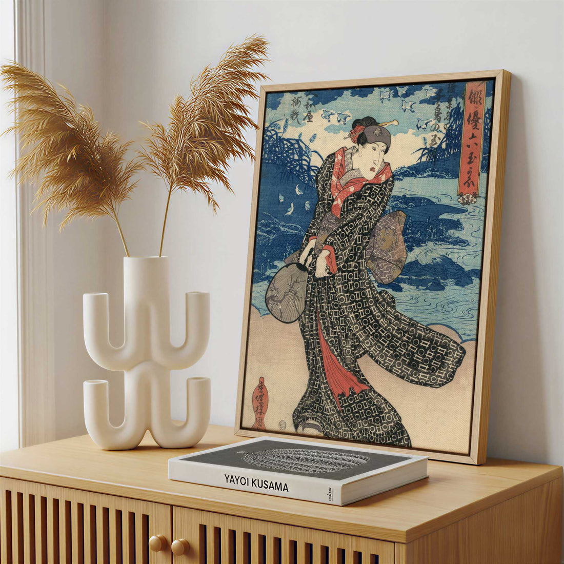 Framed Canvas - Framed canvas in a stylish interior setting