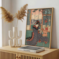 Framed Canvas - Framed canvas in a stylish interior setting