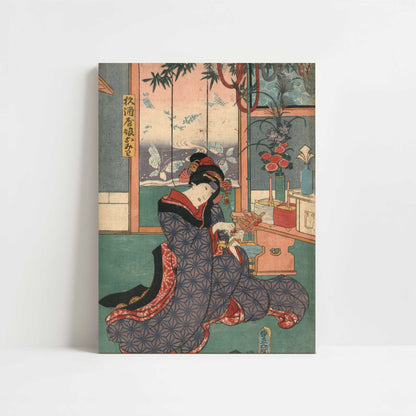 The Young Maiden Omiwa (1859) by Toyokuni Utagawa – Art Print - Unframed art print