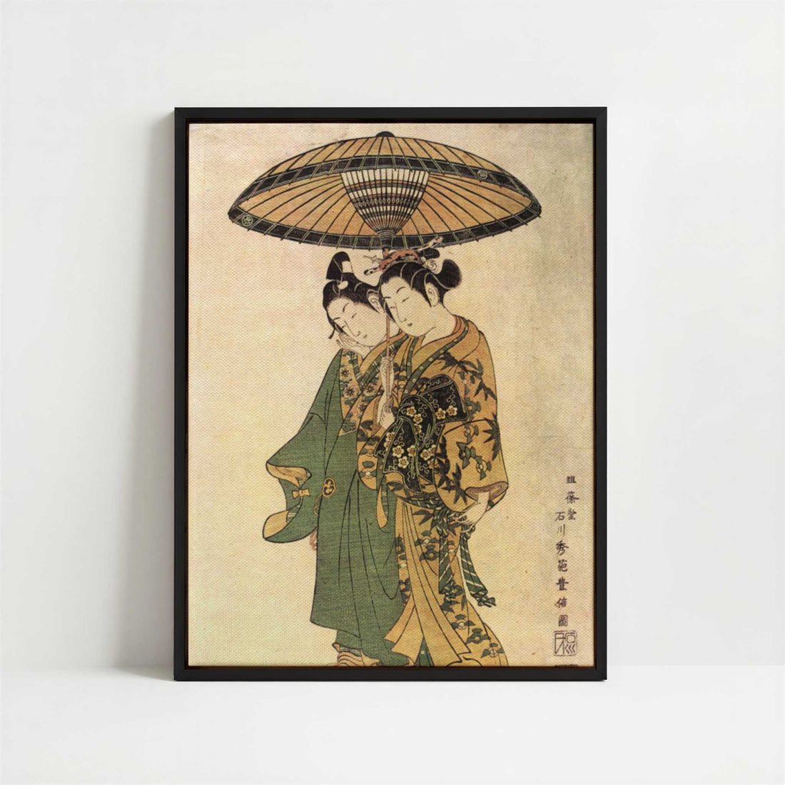 Framed Canvas - Framed canvas in black frame