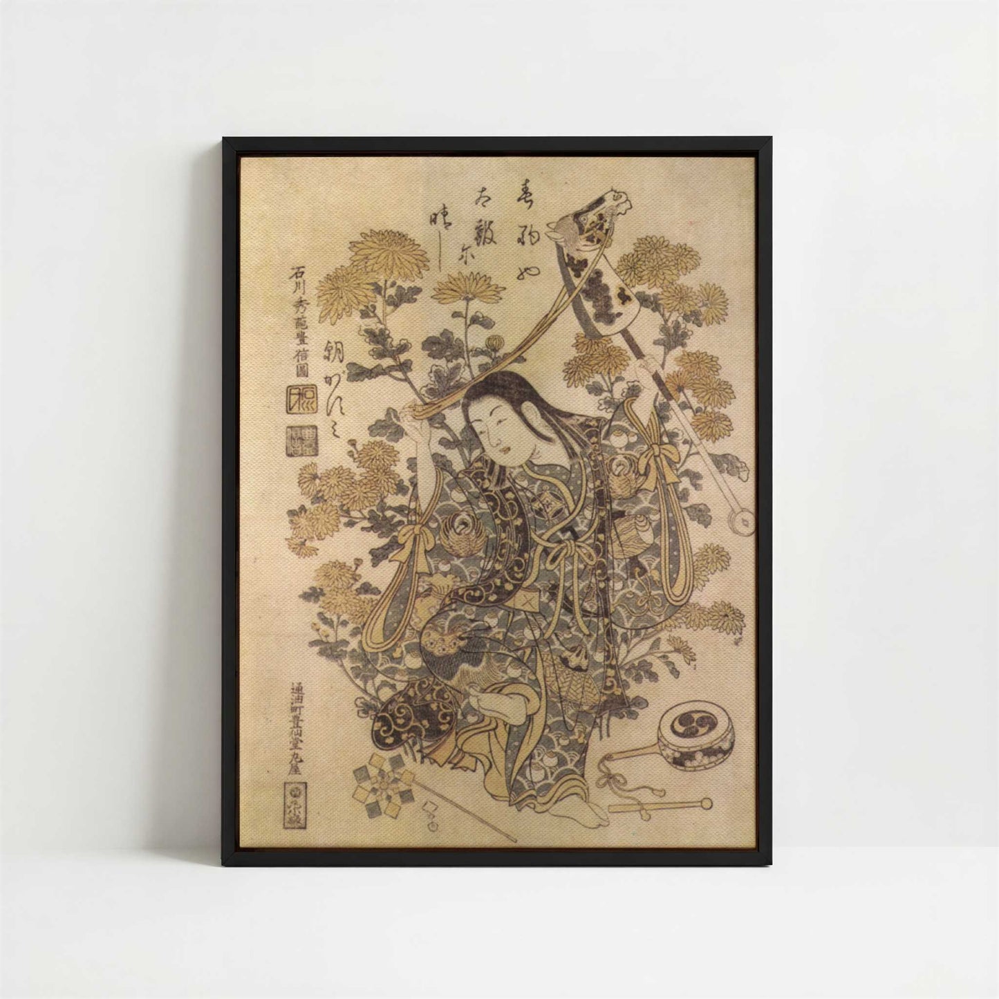 Framed Canvas - Framed canvas in black frame