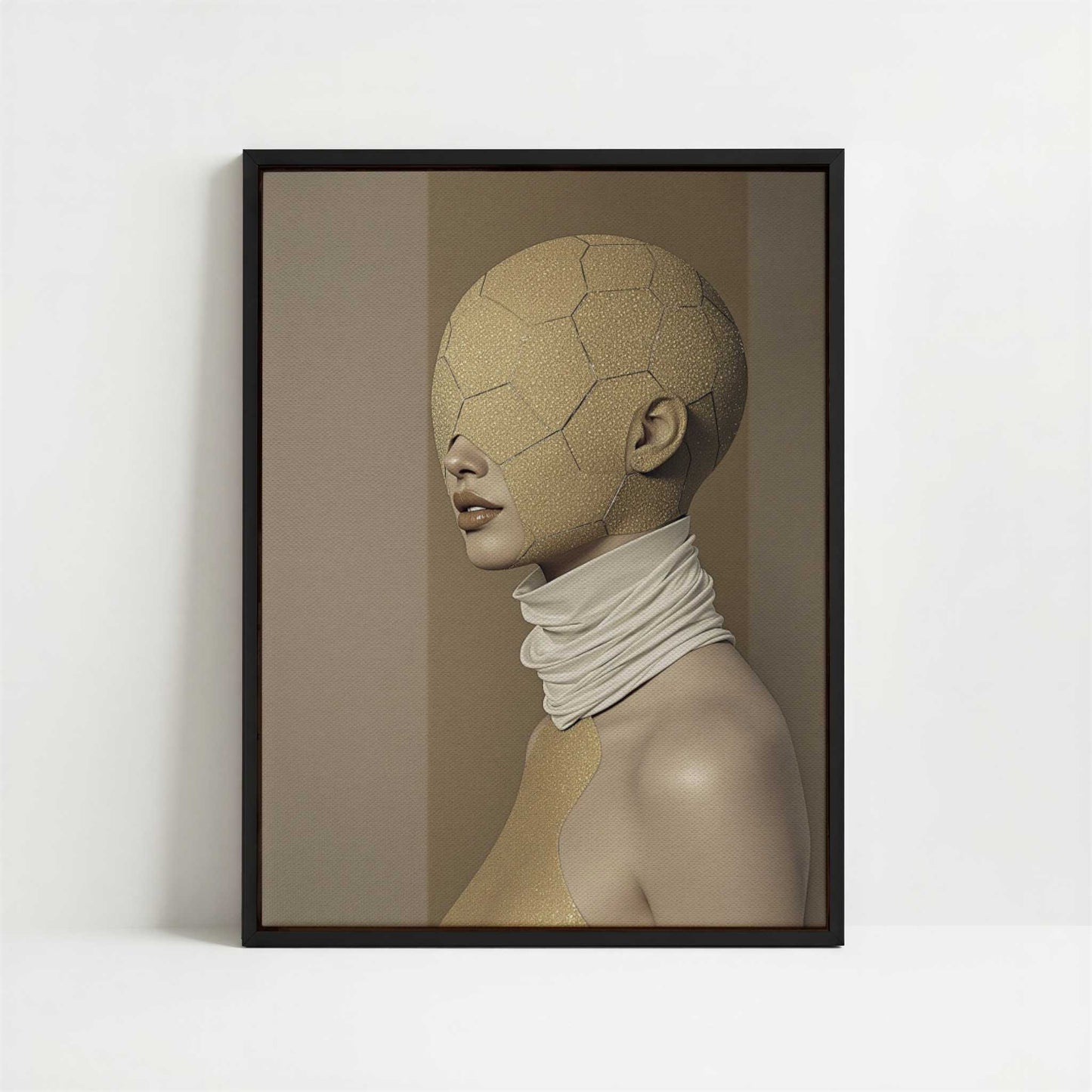 Framed Canvas - Framed canvas in black frame