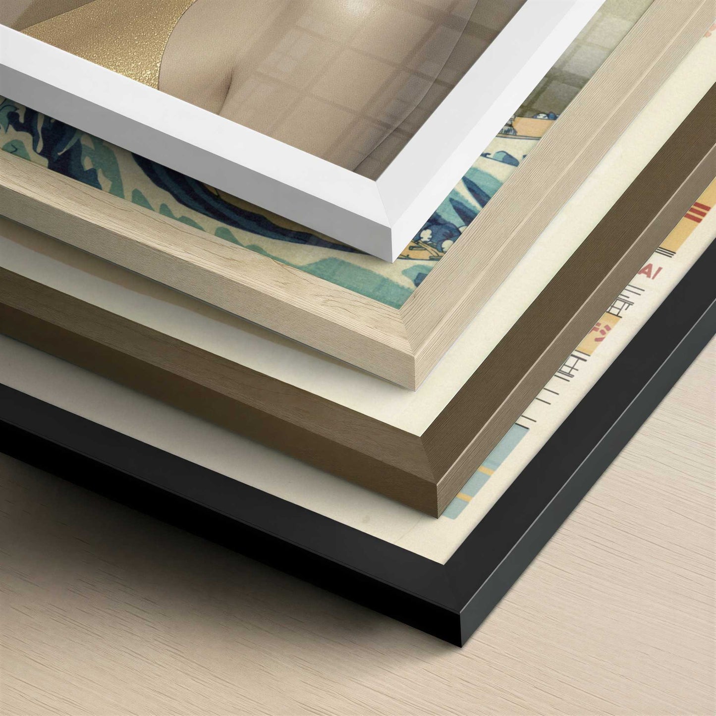 Unbiased Eyes – The Veil of Truth – Art Print - Close-up detail of the different frames