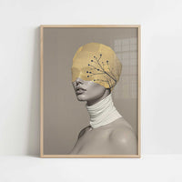 Unbiased Eyes – Unseen Balance – Art Print - Art print in oak frame