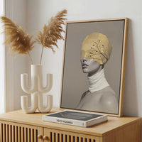 Framed Canvas - Framed canvas in a stylish interior setting