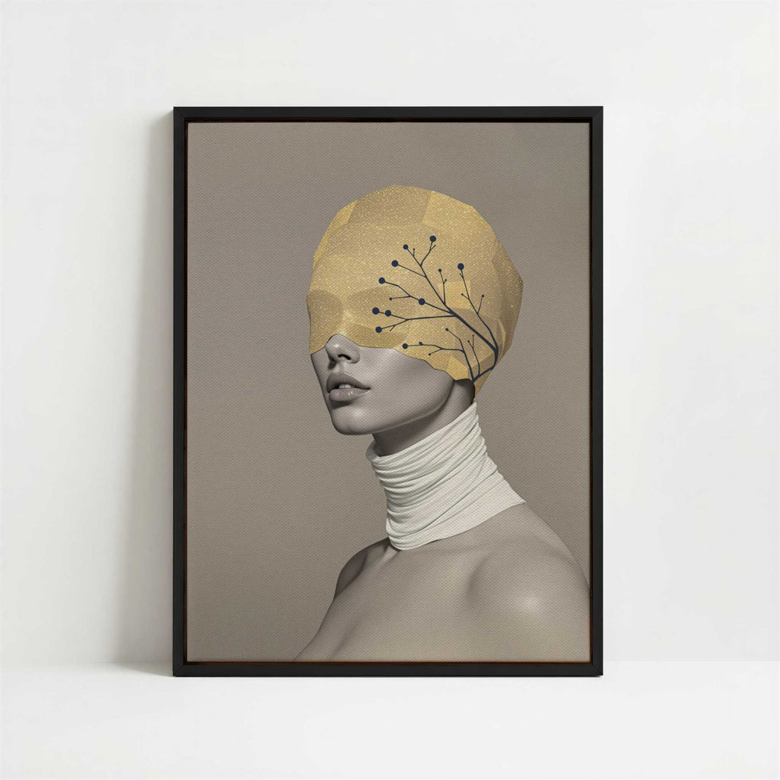 Framed Canvas - Framed canvas in black frame