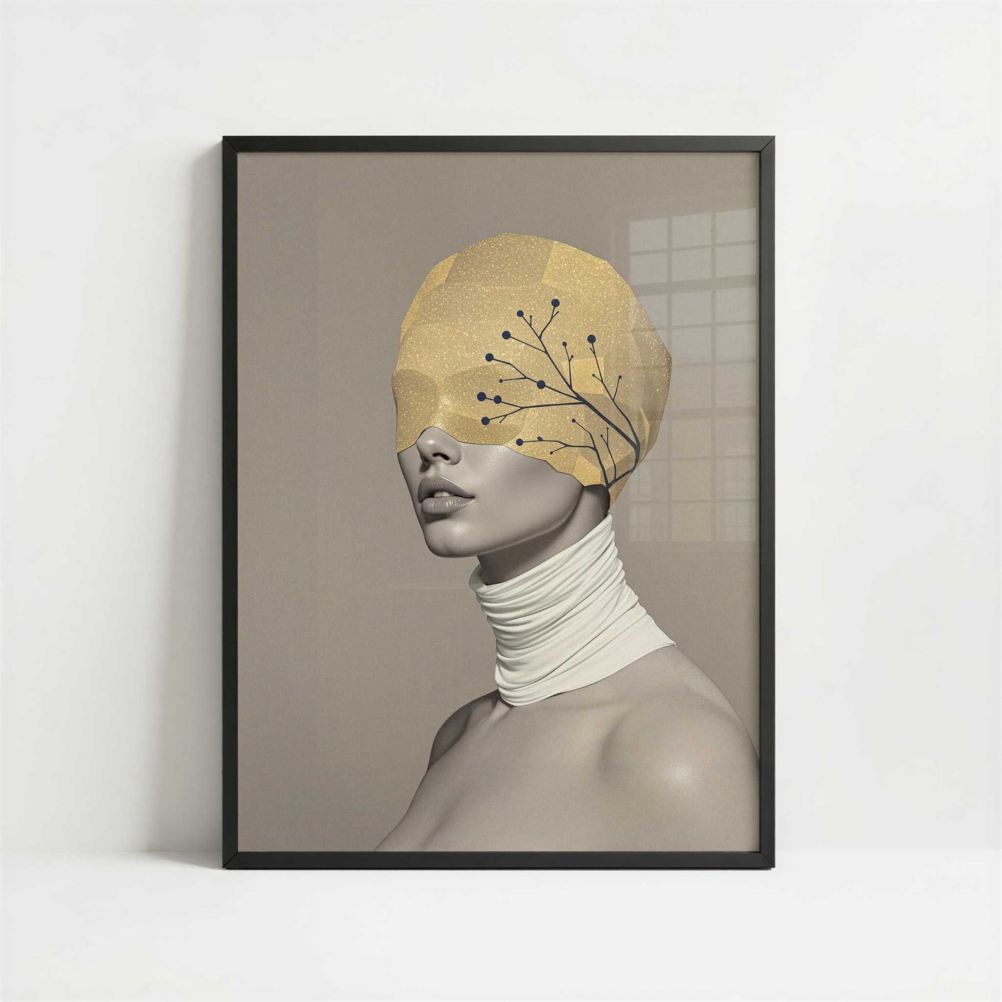 Unbiased Eyes – Unseen Balance – Art Print - Art print in black frame