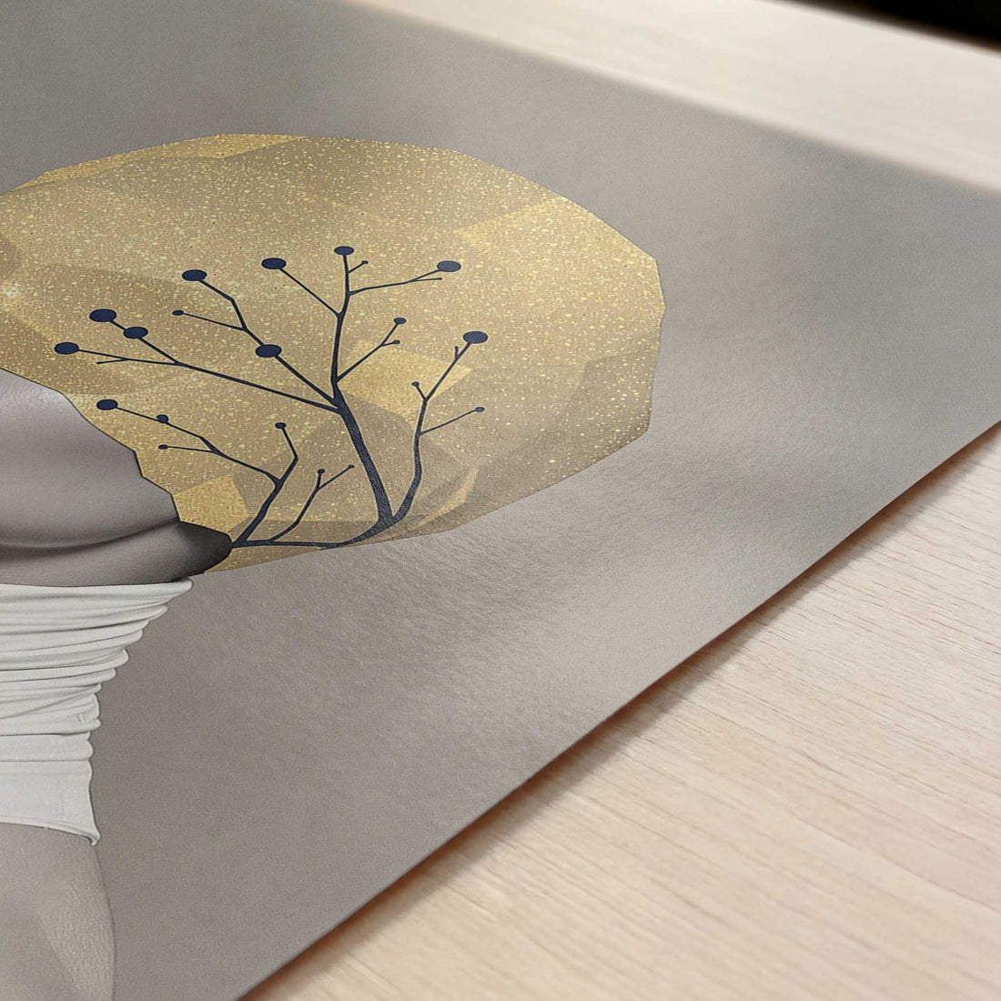 Unbiased Eyes – Unseen Balance – Art Print - Close-up detail of the art print