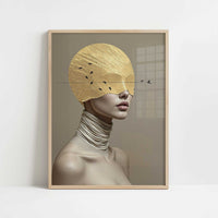 Unbiased Eyes Whispers of Clarity – Art Print - Art print in oak frame