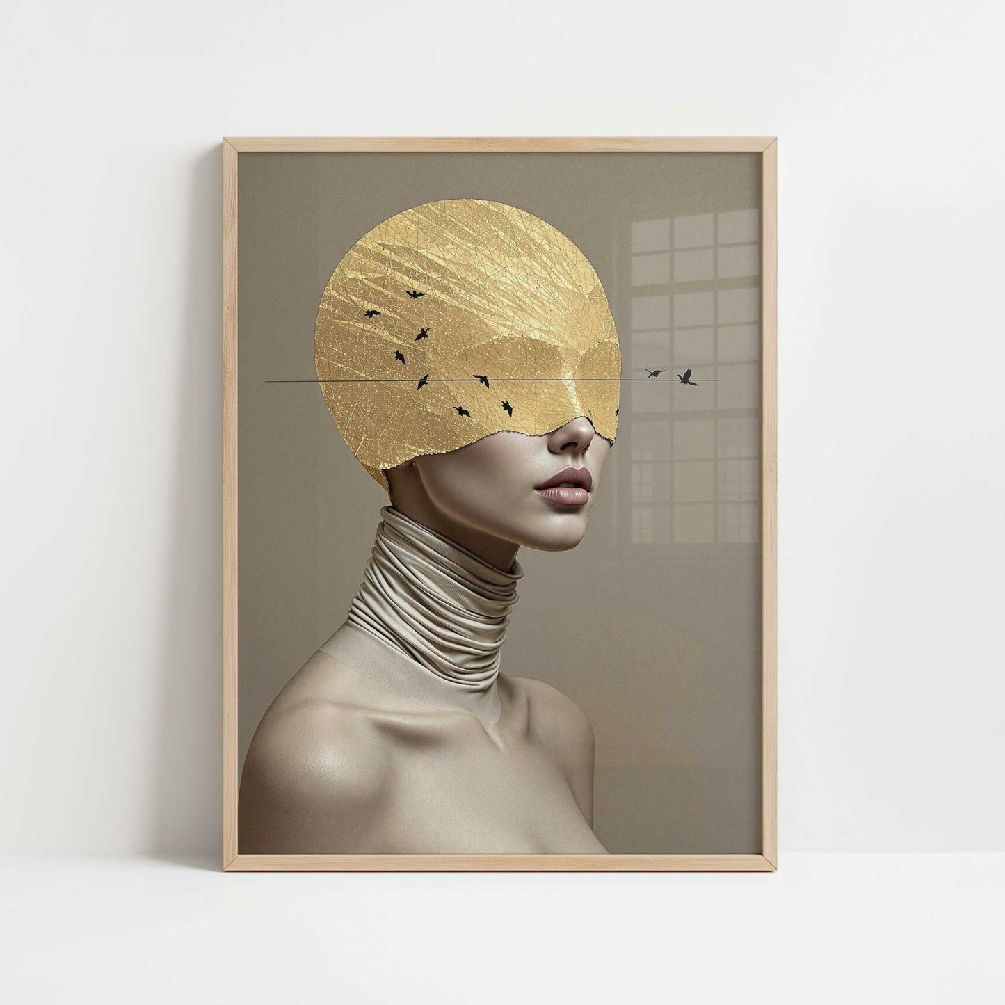 Unbiased Eyes Whispers of Clarity – Art Print - Art print in oak frame