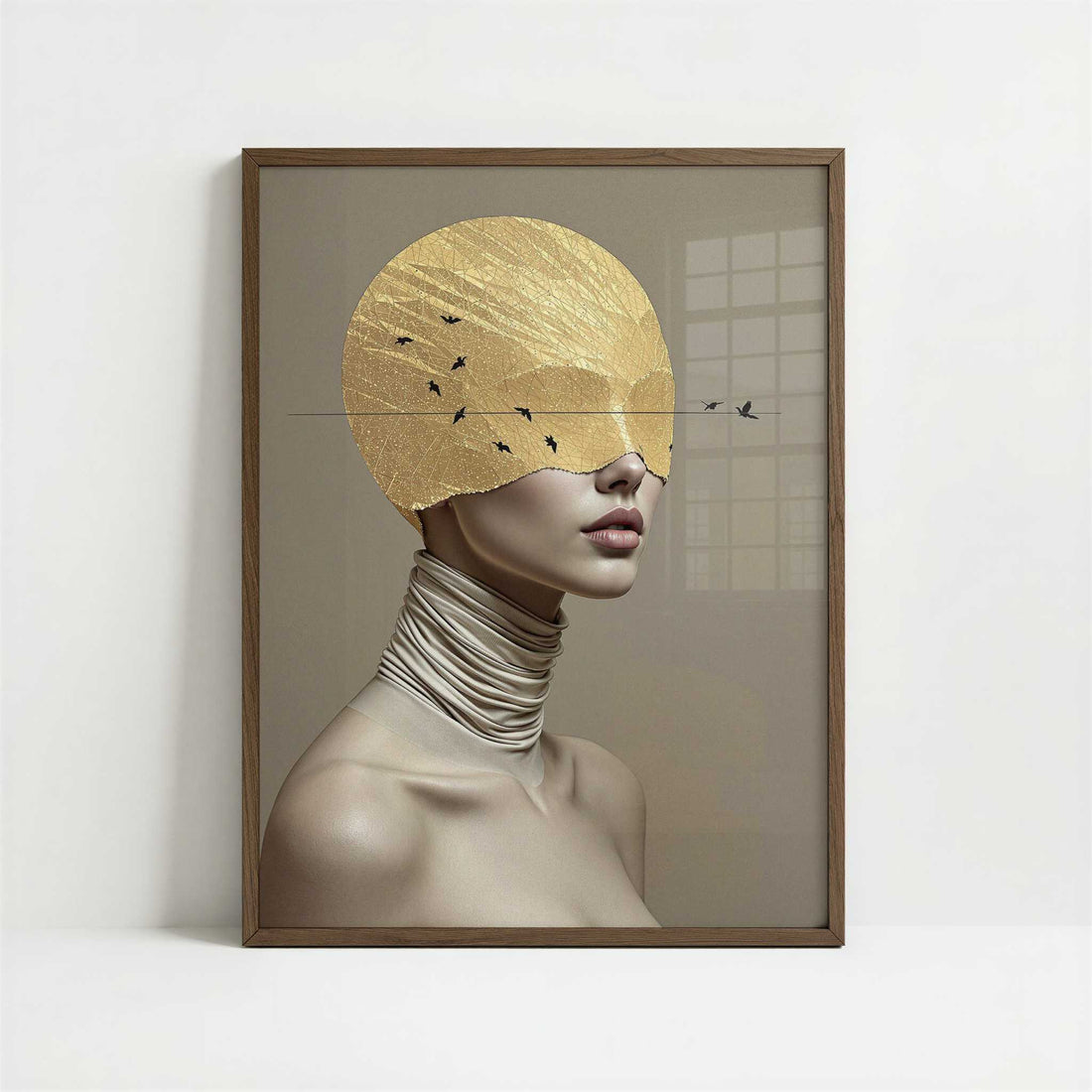 Unbiased Eyes Whispers of Clarity – Art Print - Art print in dark wood frame