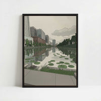 Framed Canvas - Framed canvas in black frame